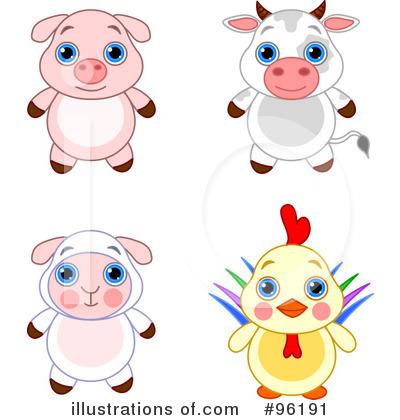 Royalty Free  Rf  Adorable Animals Clipart Illustration By Pushkin
