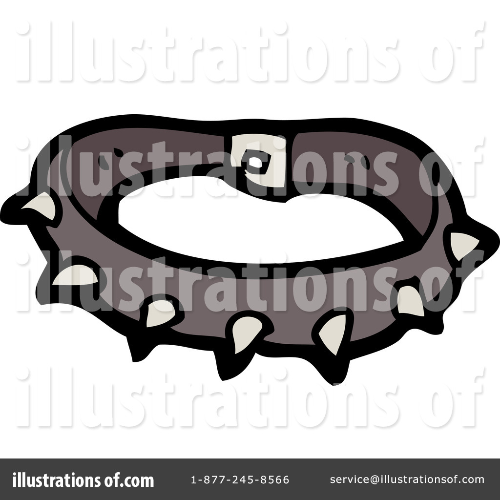 Royalty Free  Rf  Dog Collar Clipart Illustration By Lineartestpilot
