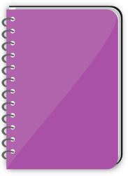 Share Spiral Bound Book Purple Clipart With You Friends