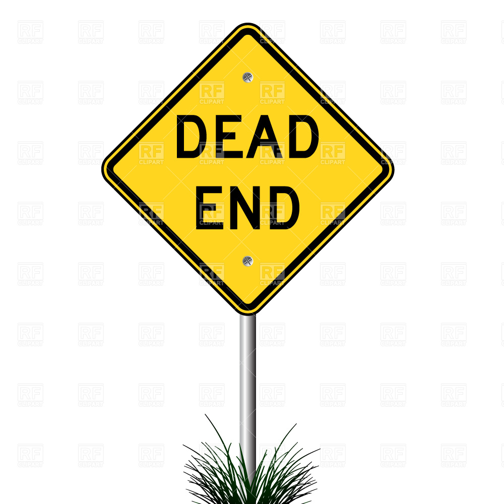 Symbols Maps   Dead End Sign Download Royalty Free Vector Clipart