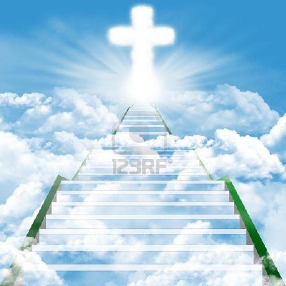 15175195 Illustration Of A Ladder Leading Upward To Heaven Jpg