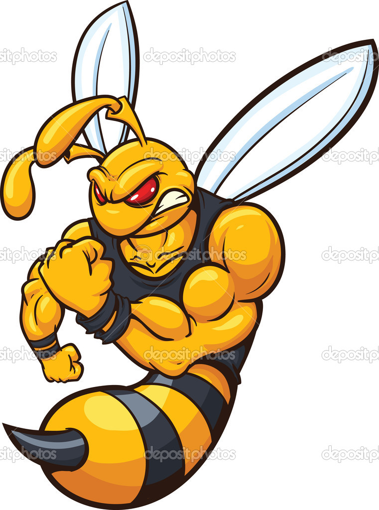 Bee Mascot   Stock Vector   Memoangeles  12103694