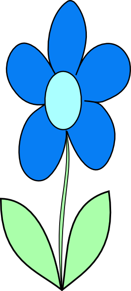 Blue Flower Svg Downloads   Flowers   Download Vector Clip Art Online