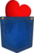 Blue Jean Pocket Clip Art 2 Blue Jean Pocket With Heart Clipart