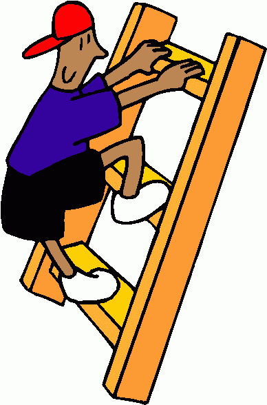 Boy On Ladder Clipart   Boy On Ladder Clip Art