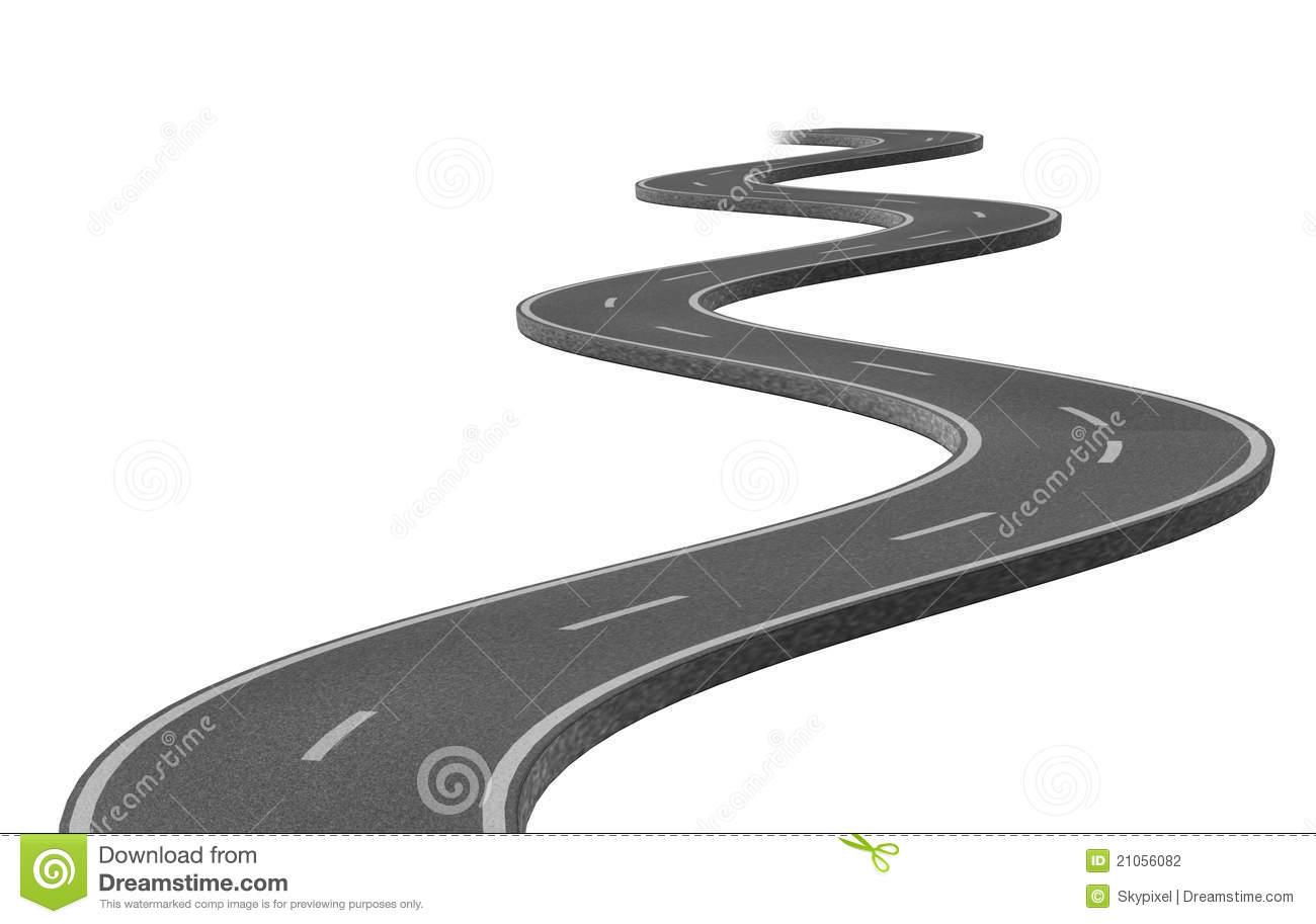 Curved Road Clipart Curved Road Signpost Royalty