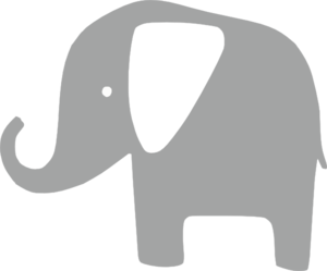Gray Elephant Clip Art At Clker Com   Vector Clip Art Online Royalty