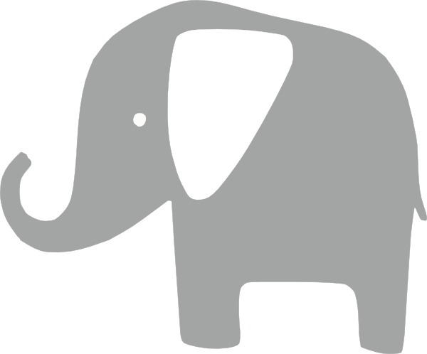 Gray Elephant Clip Art At Clker Com   Vector Clip Art Online Royalty