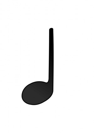 Quarter Note  Stem Facing Up  Free Vector In Open Office Drawing Svg    