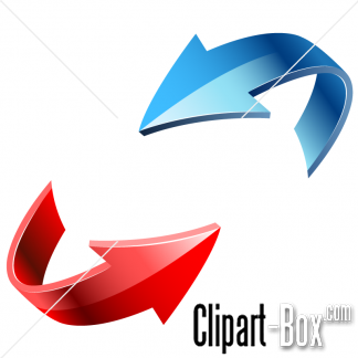 Related Blue And Red Arrows Cliparts