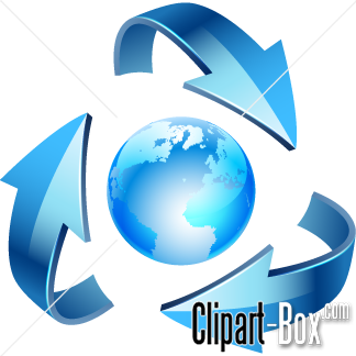 Related Blue Globe And Arrows Cliparts