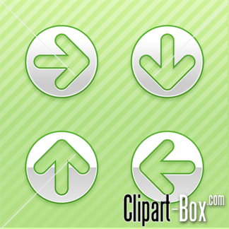 Related Glossy Arrows Set Cliparts