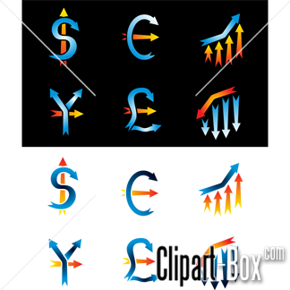 Related Money Arrows Cliparts