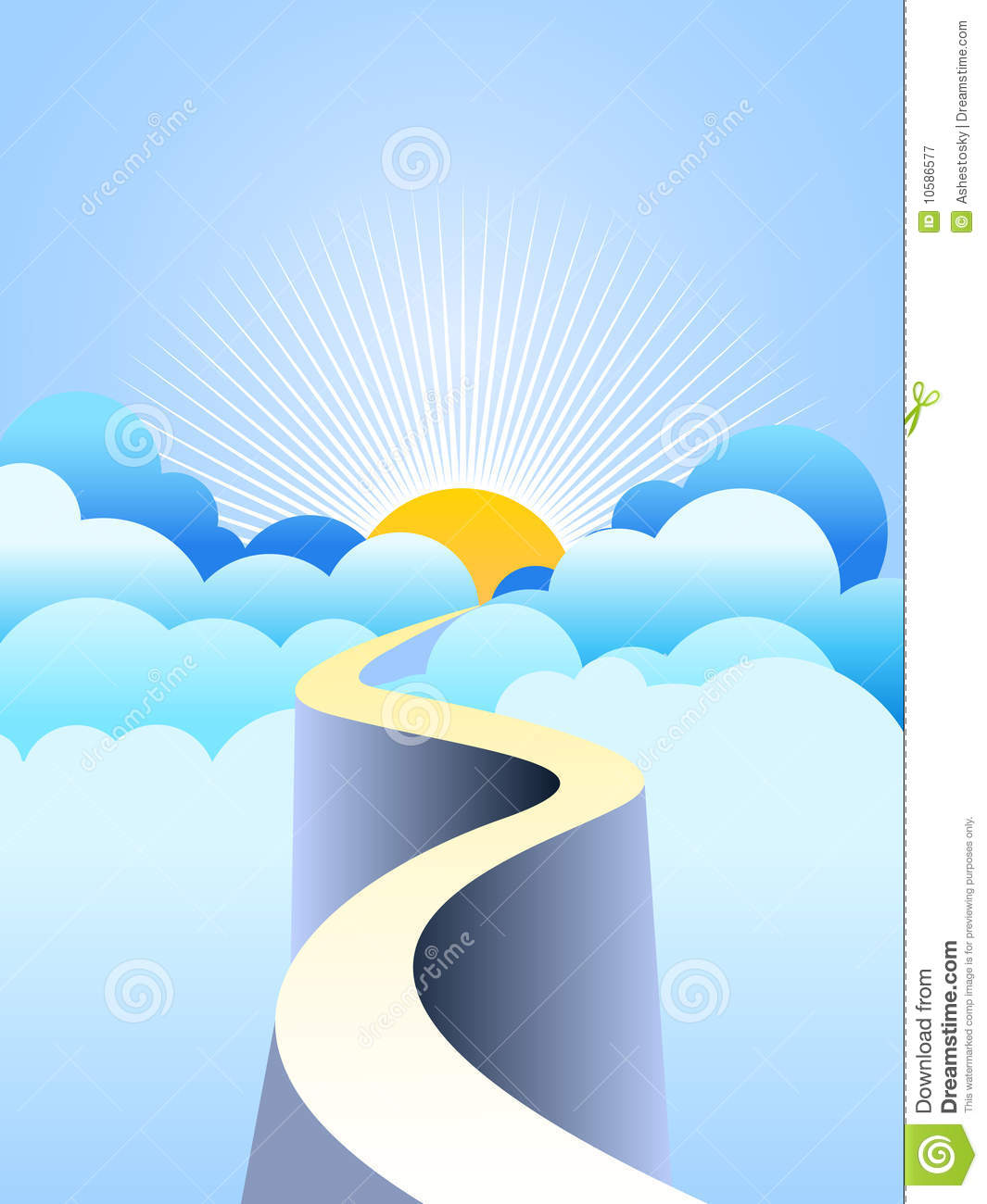 Road To Heaven Royalty Free Stock Photography   Image  10586577