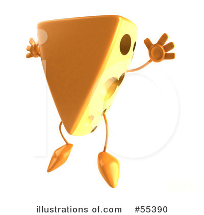 Royalty Free  Rf  Cheese Wedge Character Clipart Illustration By Julos