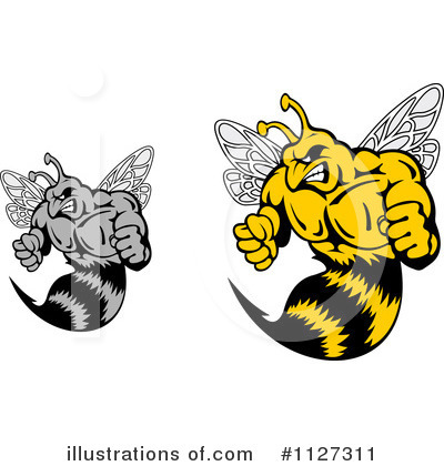 Royalty Free  Rf  Wasp Clipart Illustration By Seamartini Graphics