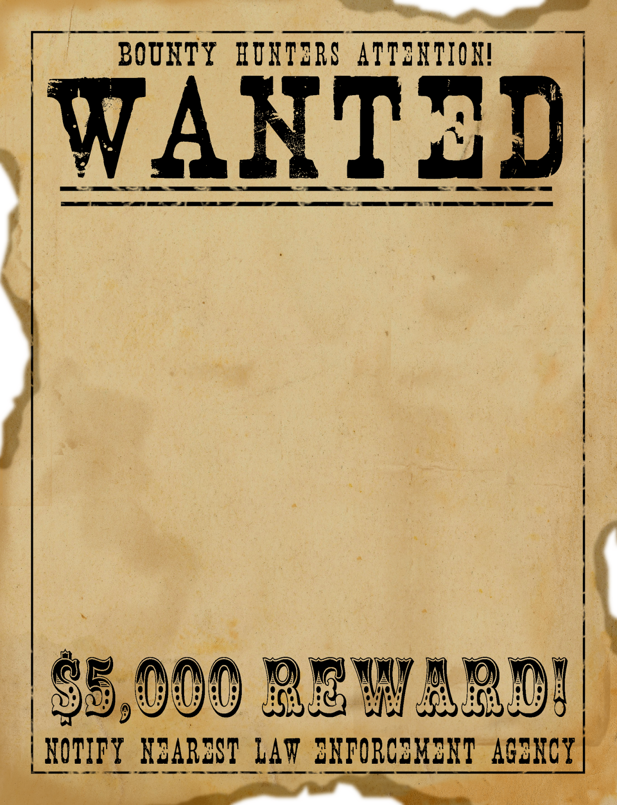 This Is A Vintage Style Wanted Poster Like The Kind From The Wild West