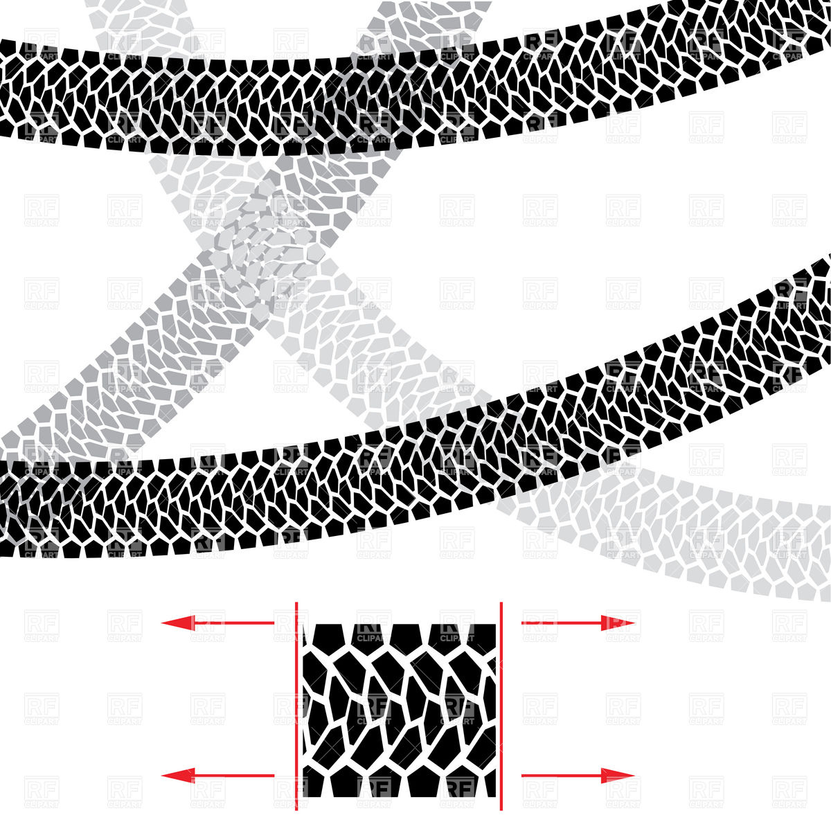 Tire Track 7440 Design Elements Download Royalty Free Vector    