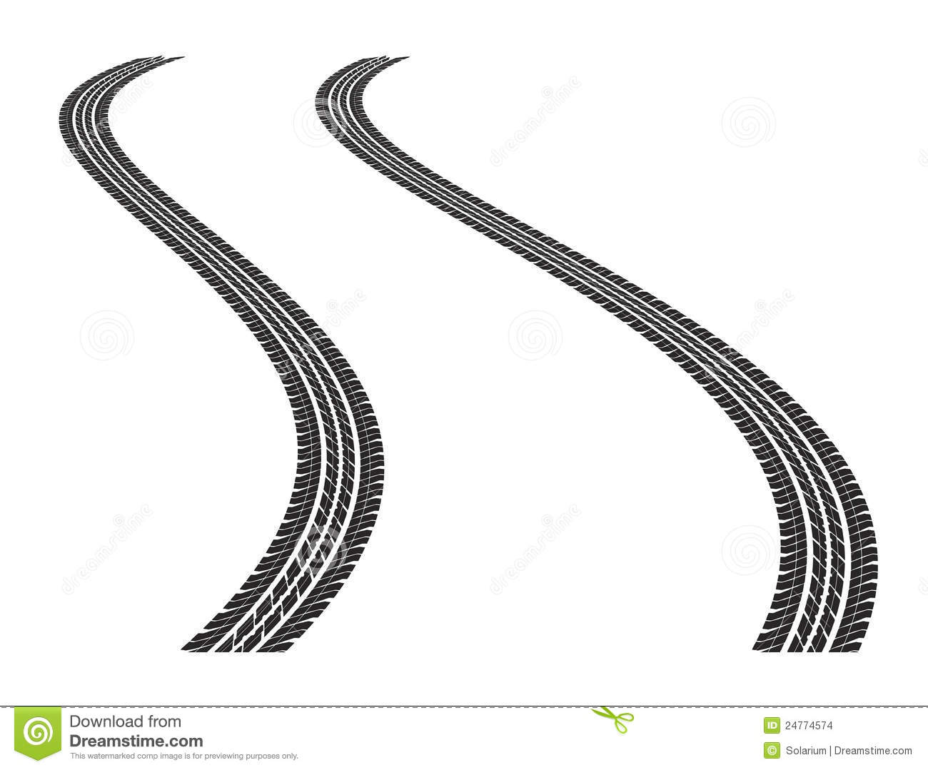 Tire Tracks Stock Images   Image  24774574