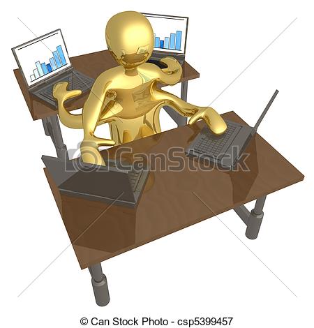 Too Much Work Csp5399457   Search Eps Clipart Drawings Illustration
