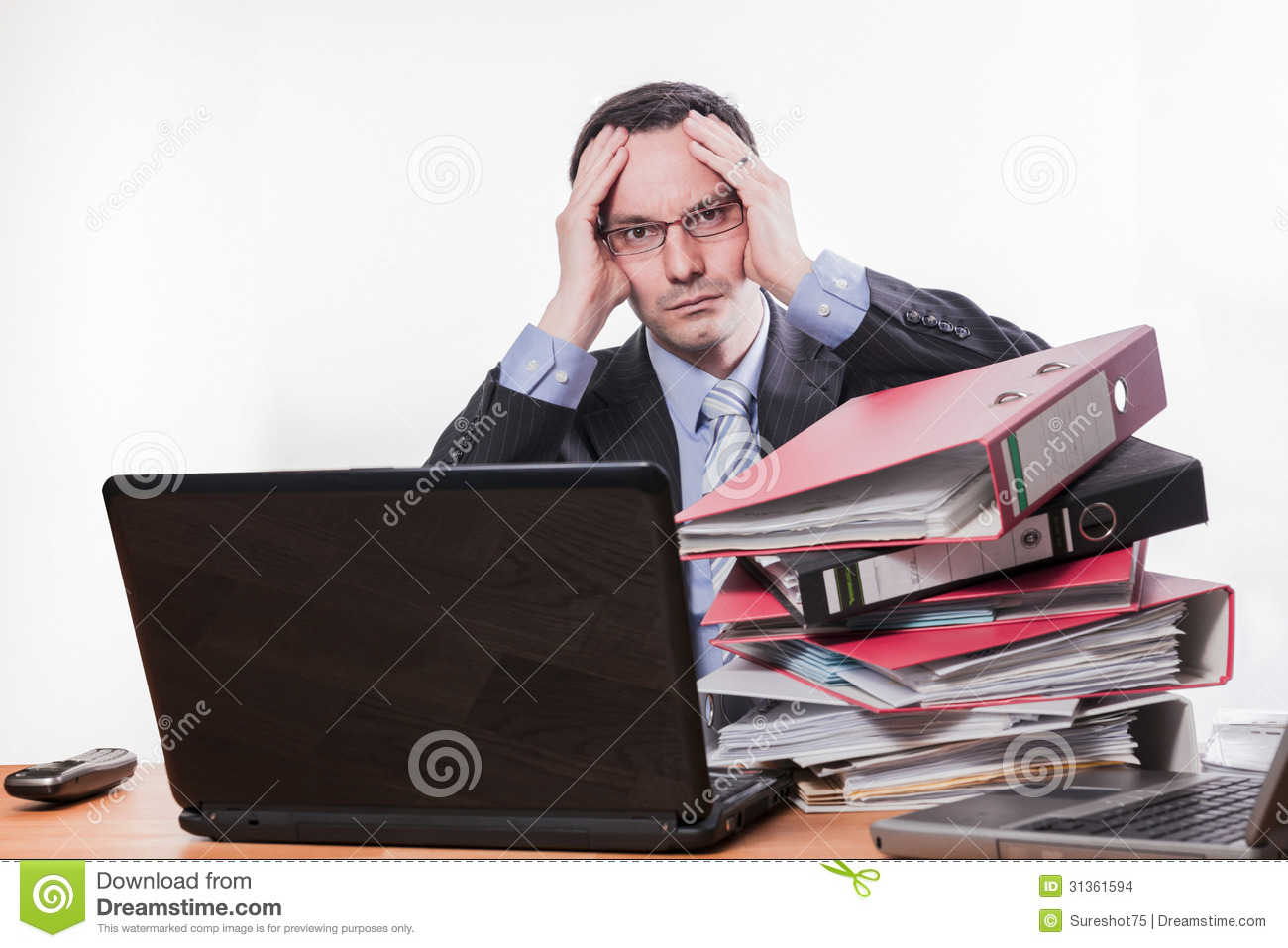 Too Much Work Headache Stock Images   Image  31361594