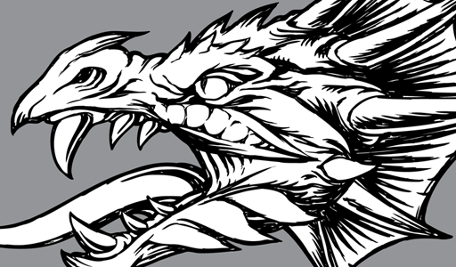 Vector Dragon Tattoo Clipart
