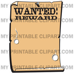 Vintage Wanted Sign Western Background Clipart Illustration   Image