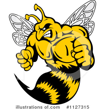 Wasp Clipart  1127315   Illustration By Seamartini Graphics