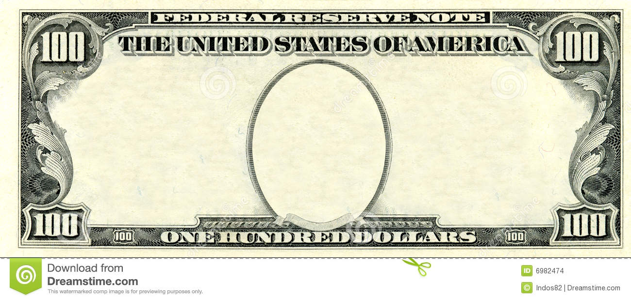 Bill Of Exchange Clip Art Http   Galleryhip Com Blank One Dollar Bill    