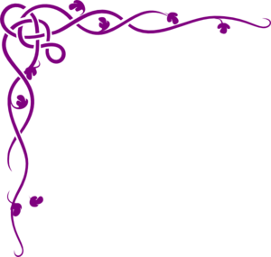 Celtic Vine  Purple Clip Art