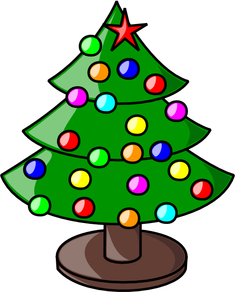 Christmas Tree 2 Clip Art At Clker Com   Vector Clip Art Online