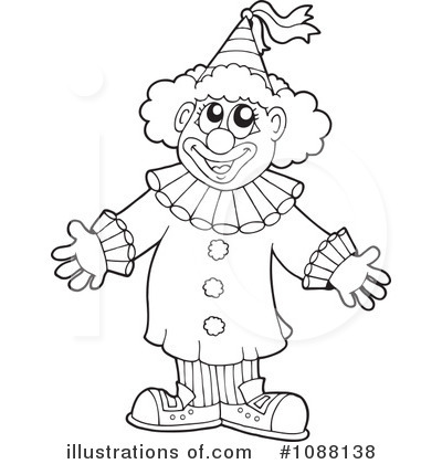 Clown Clipart  1088138   Illustration By Visekart