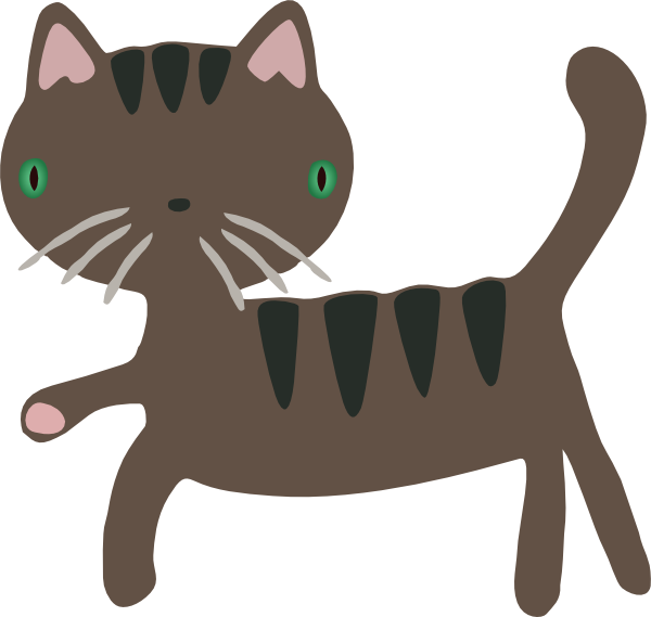 Cute Cat Clip Art At Clker Com   Vector Clip Art Online Royalty Free