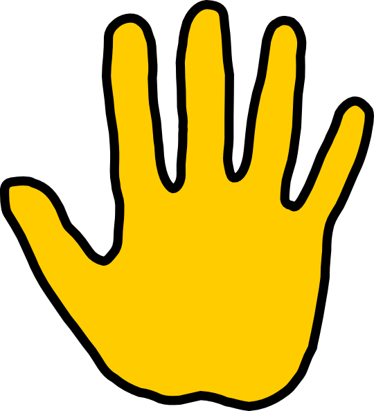 High Five Clipart Gold Hand Clip Art   Vector