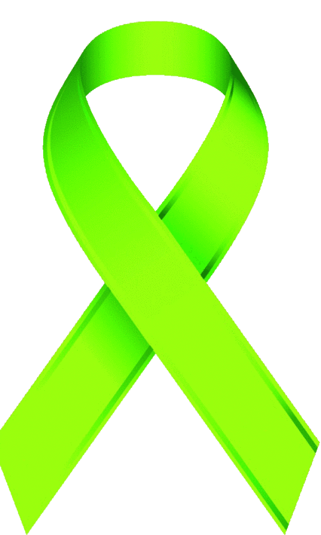 Lime Green Awareness Ribbon Clip Art