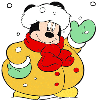Mickey Mouse Winter Clip Art