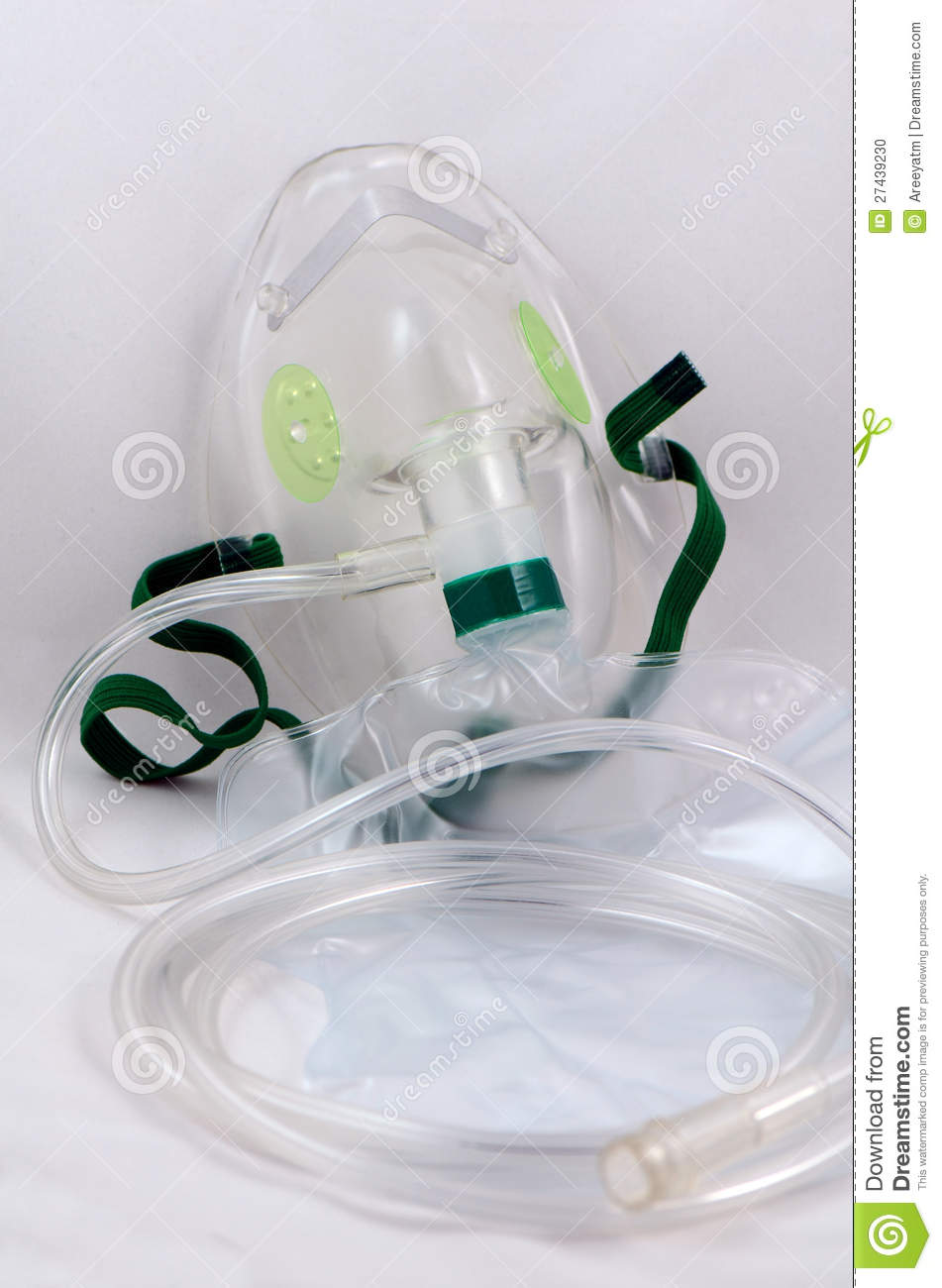 Oxygen Mask With Bag  Stock Photo   Image  27439230