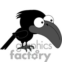 Royalty Free Cartoon Crow Tired Fallen Clip Art Image Picture Art