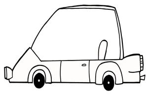And White Compact Car Clipart Image By Chud Tsankov Using Our Free Car