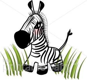 Chibi Zebra Clipart   Jungle Baby Clipart