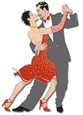 Clip Art Tango Dancers
