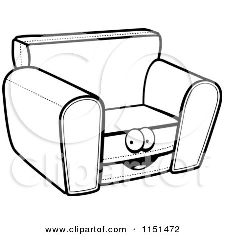 Couch Clipart Black And White   Clipart Panda   Free Clipart Images