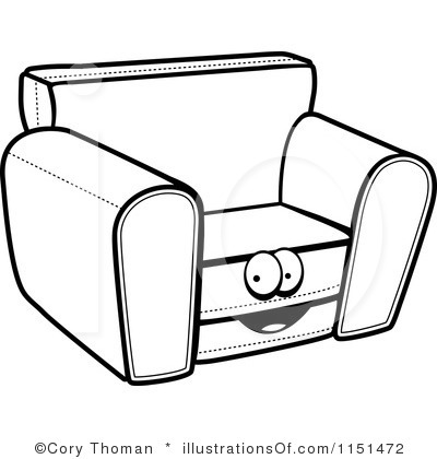 Couch Clipart Black And White   Clipart Panda   Free Clipart Images