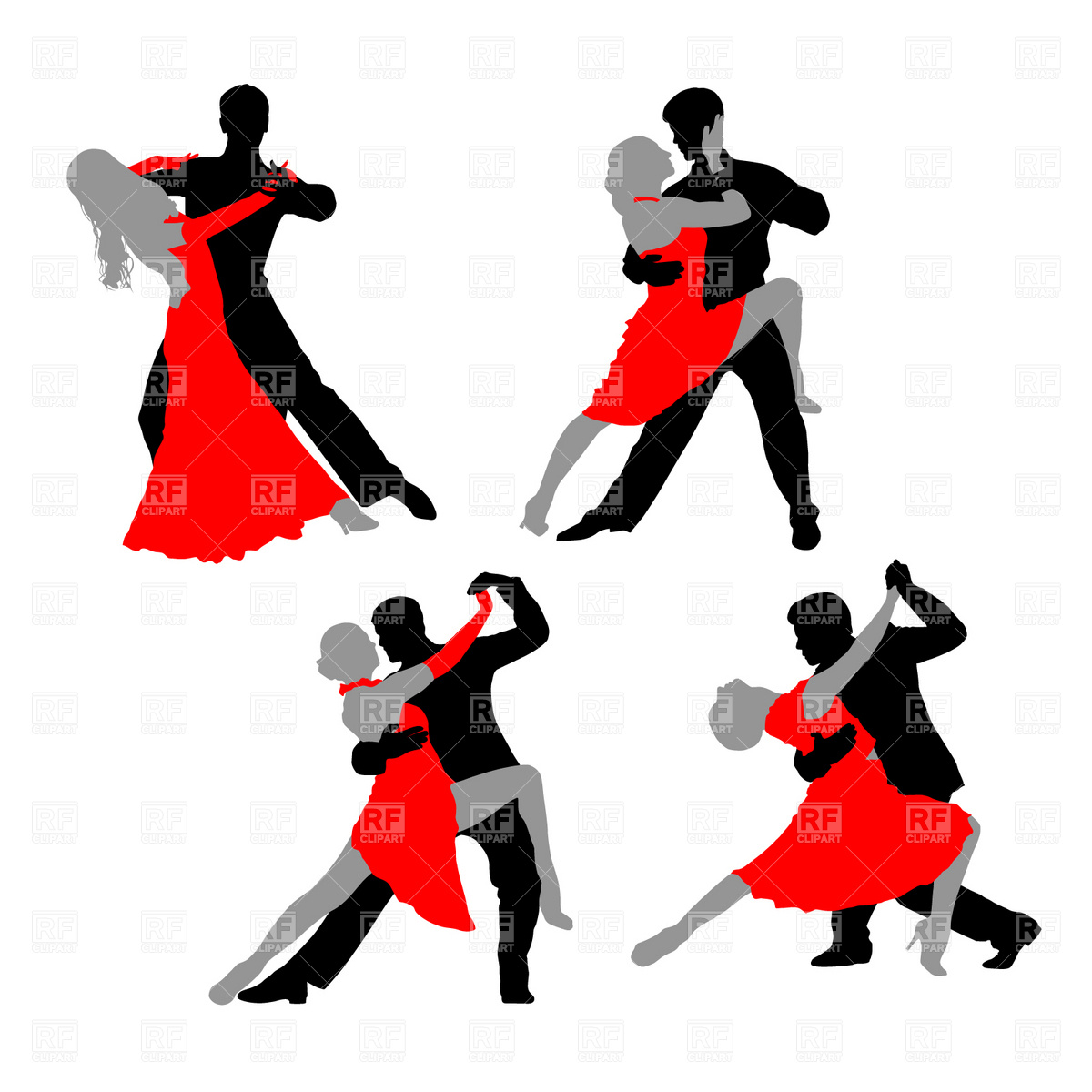 Dance Couple Tango Red Black On Pinterest   Dancing Couple Tango And