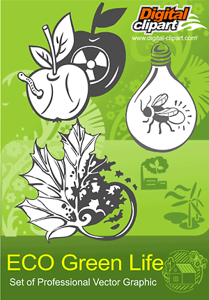 Eco Green Life   Extreme Vector Clipart For Professional Use  Vinyl