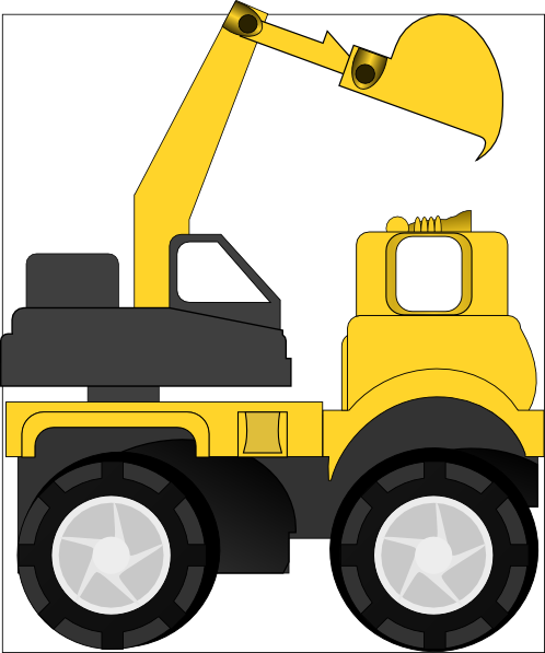 Excavator Clip Art At Clker Com   Vector Clip Art Online Royalty Free    