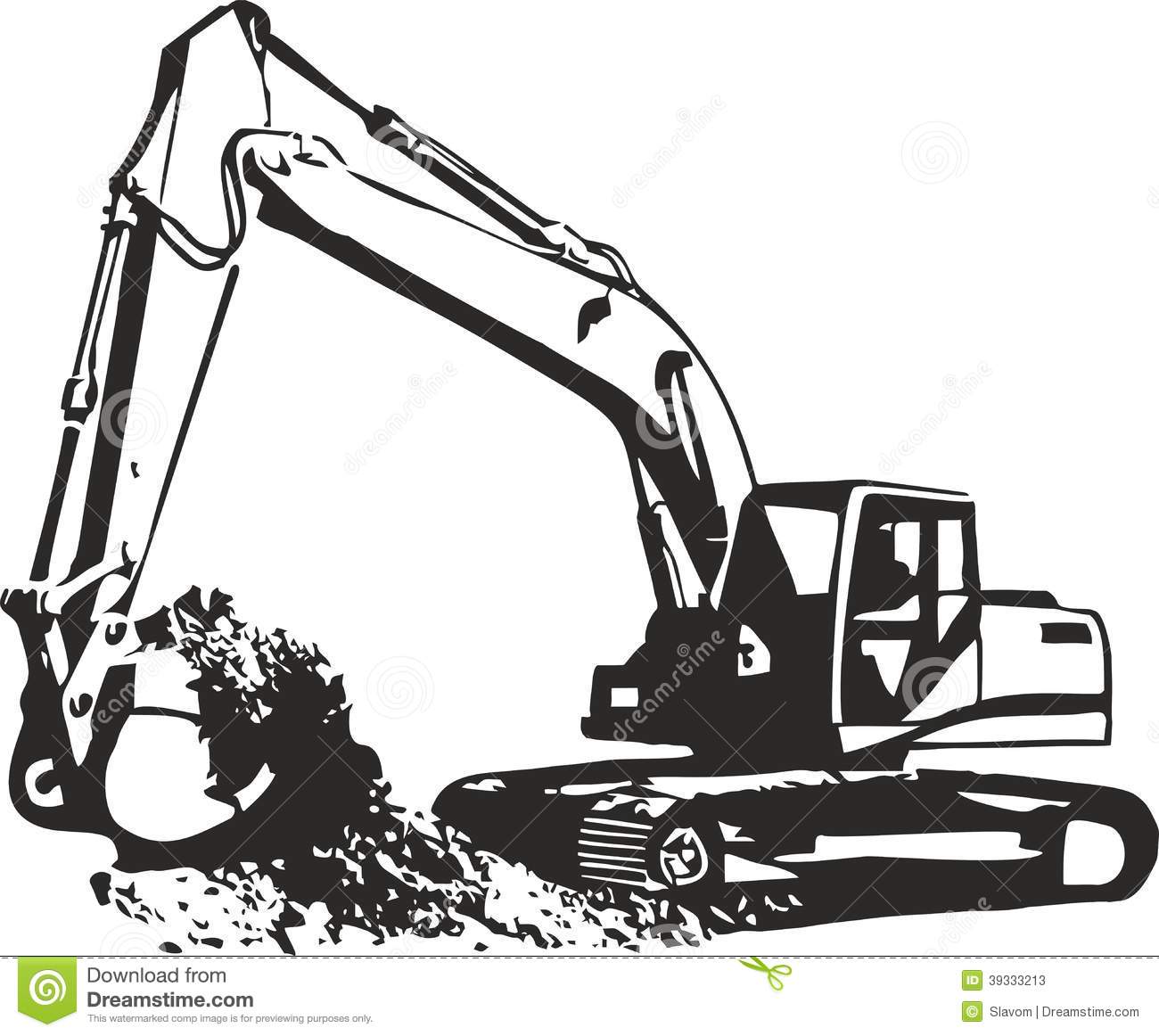 Excavator Stock Vector   Image  39333213