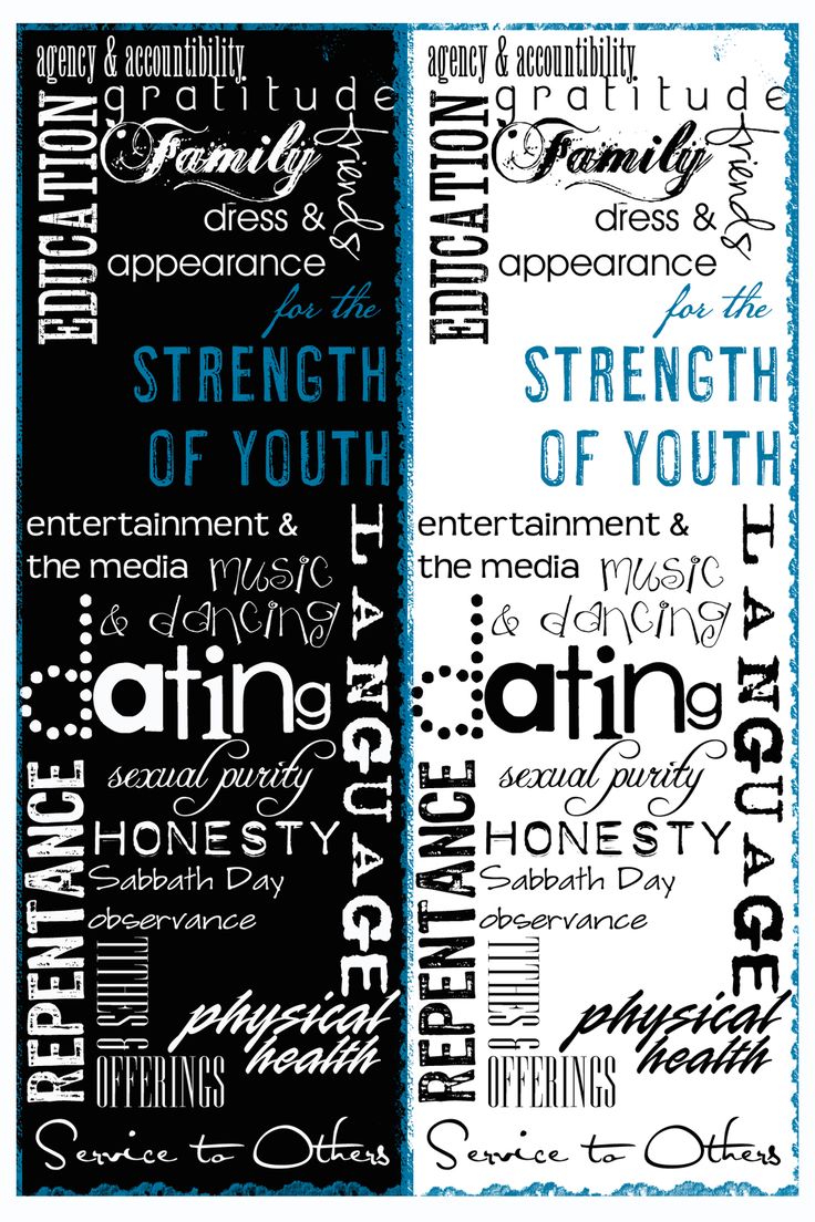 For Strength Of Youth Bookmark    Young Women S   Pinterest