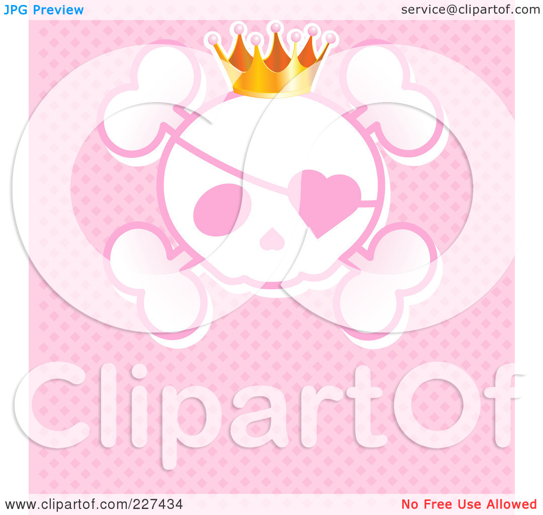 Free  Rf  Clipart Illustration Of A Princess Crown Wearing An Eye