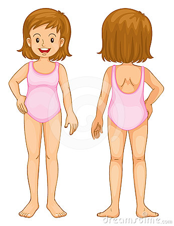 Girl Body Clipart Royalty Free Stock Images